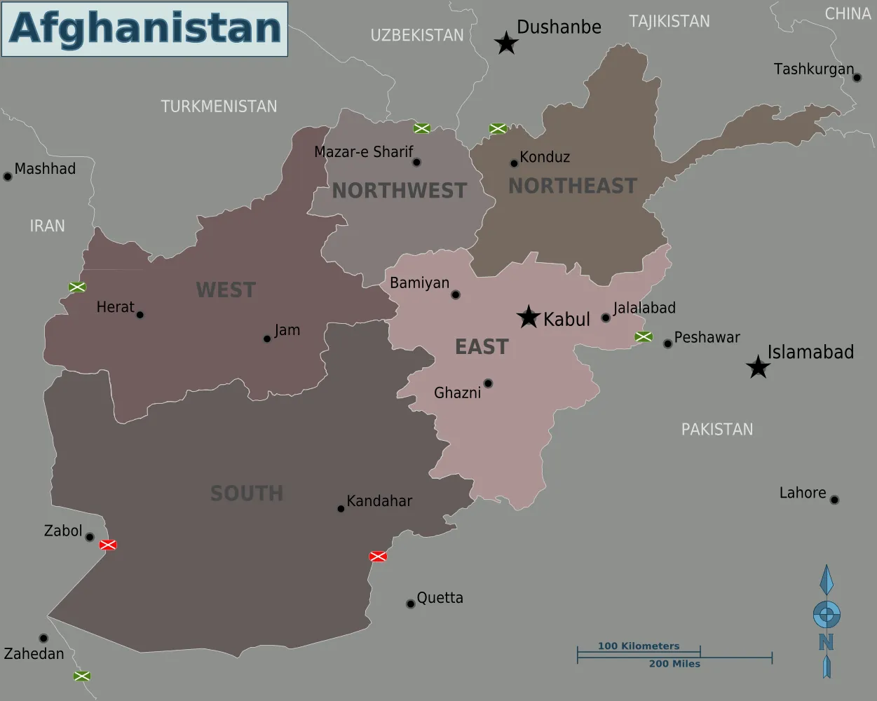 Map of Afghanistan Provinces