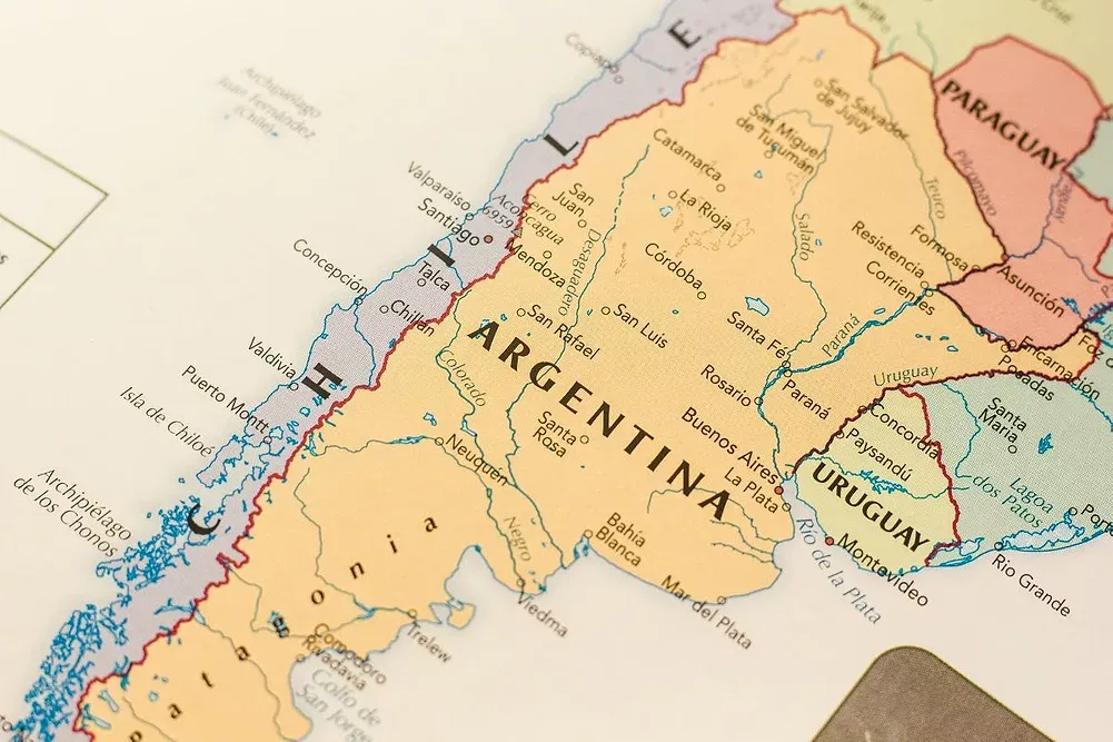 Detailed Map of Argentina Regions