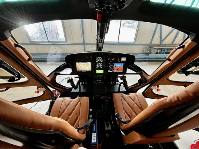 Customized helicopter cabin for luxury VIP transport
