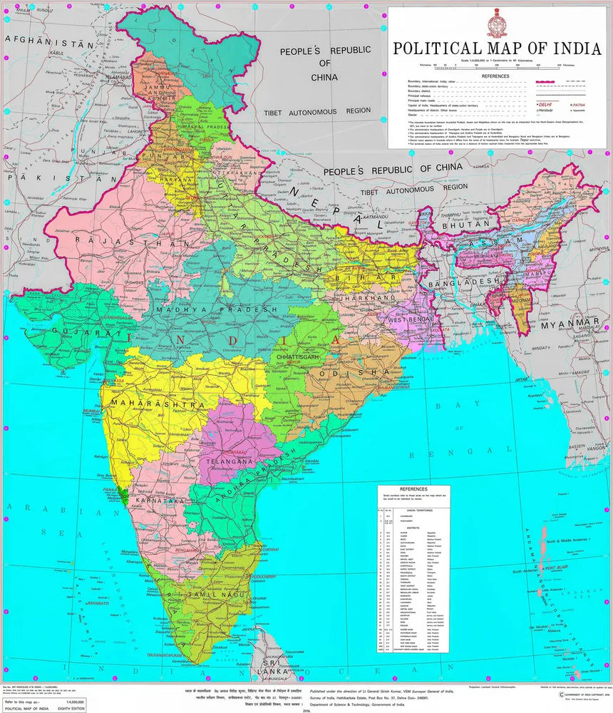 Map of India States