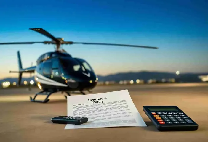 Passengers boarding insured helicopter flight with safety and coverage assurance