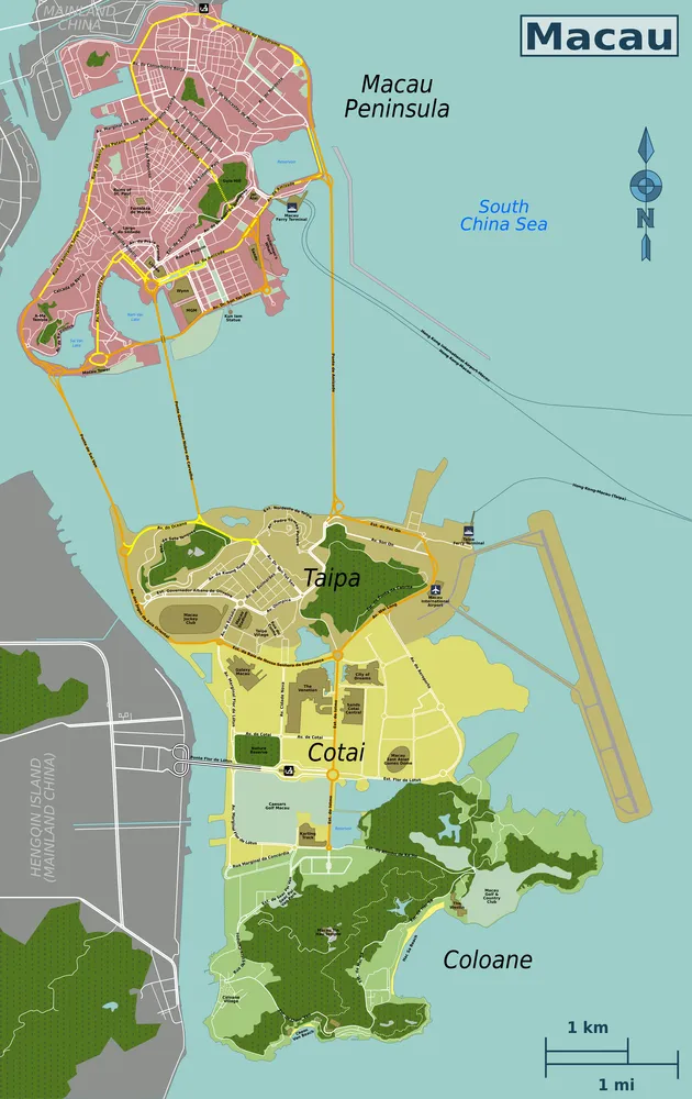 Map of Macau