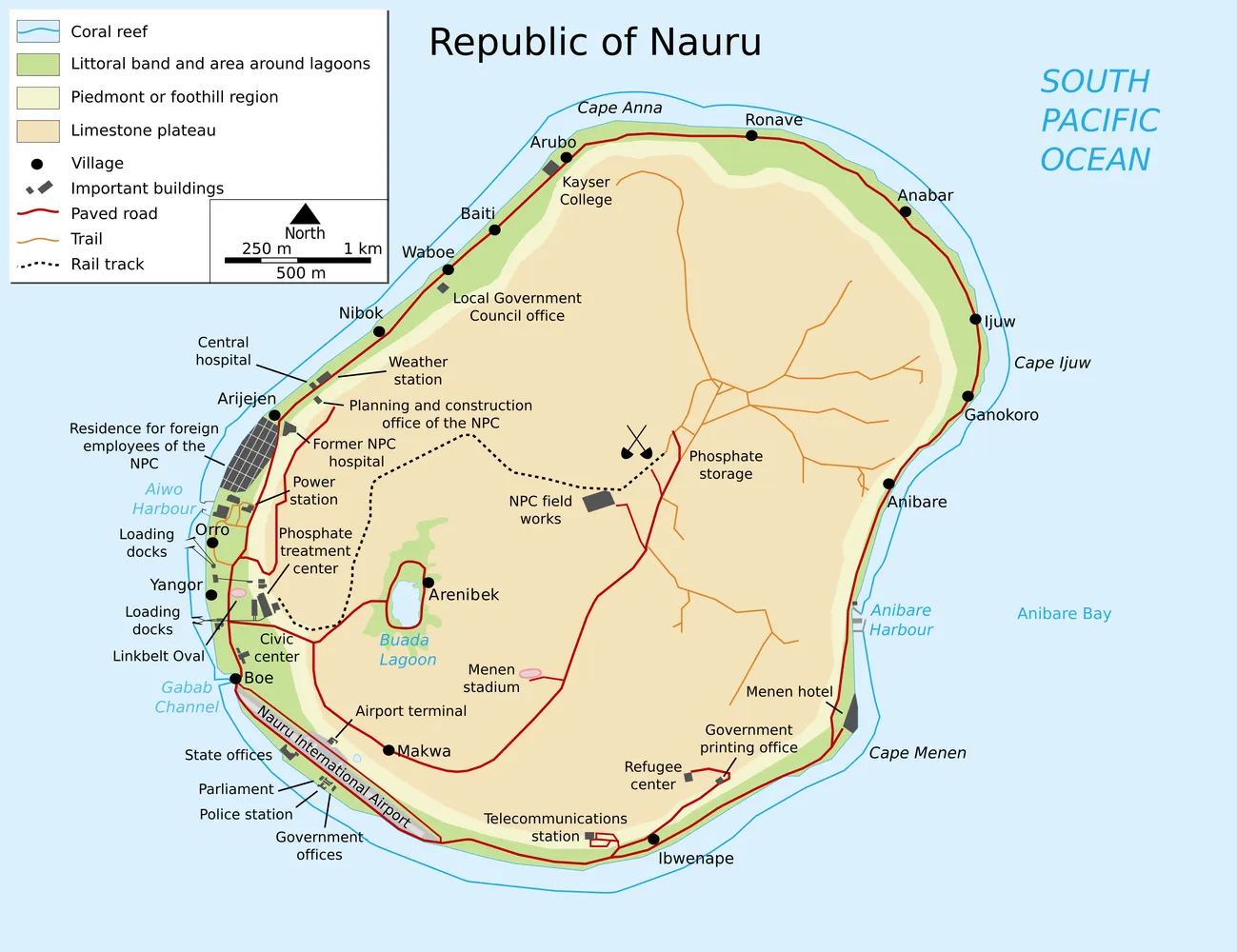 Map of Nauru