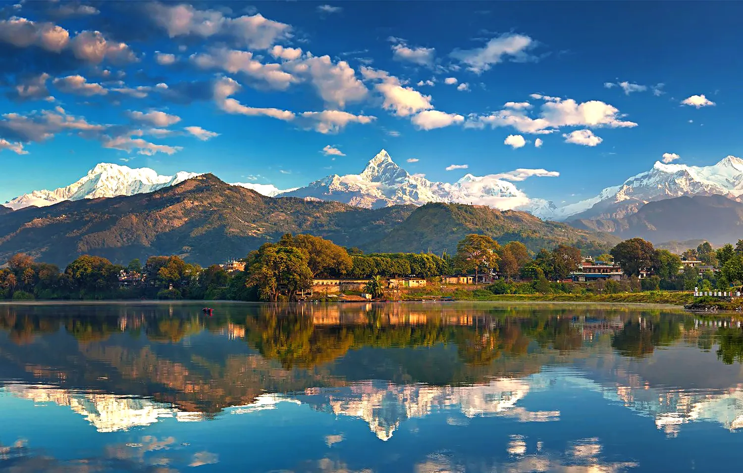 Pokhara Phewa Lake Nepal