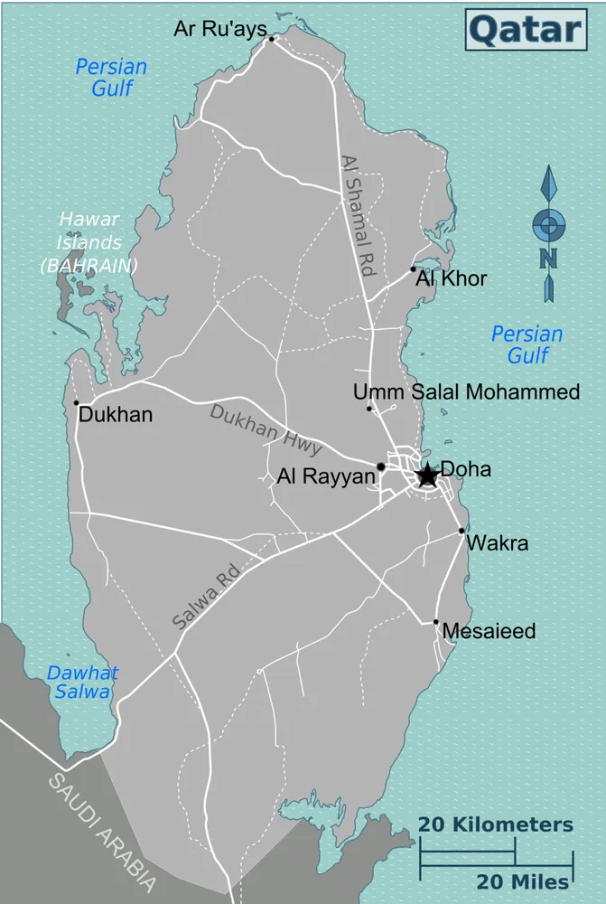Map of Qatar Municipalities