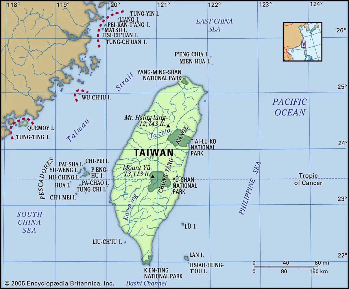 Map of Taiwan